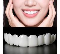 2 Pairs, Natural Comfortable Design to Restore Confident Smile, Temporarily Adjustable for Men and Women.(White) (4)