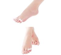 2 Pairs New Silicone Gel Little Toe Valgus Corrector Hallux Valgus Separator Straightener