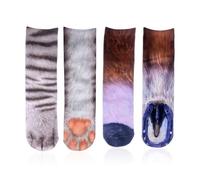 2 Pairs Of Animal Claw Socks, Horseshoe Cat Claw Shape, Creative And Novel, Comfortable And Breathable, Universal For Both Men And Women, And Fun Casual Socks.