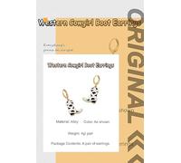 2 Pairs Of Black And White Boot Earrings, Three-Dimensional Boot-Shaped Design, Lightweight And Easy To Wear, Fashionable Female Earrings.