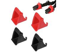 2 Pairs of Car Seat Safety Clips, Universal Seat Interface, Car Seat Interface Bracket, Car Seat Guide Slot, Black Safety Interface