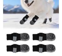 2 Pairs of Dog Socks Non-Slip for Dogs Under 5 kg, with Fixed Straps, Adjustable, Double-Sided Paw Protection, Outdoor & Indoor, Non-Slip Socks to Prevent Licking, Dog Socks 4.5 x 12 cm