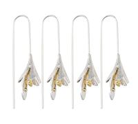 2 Pairs of Flower Earrings, Drop Earrings for Women, Sterling Silver Earrings for Women, Flower Earrings for Women, 925 Silver Earrings, Orchid Earrings, Silver Earrings