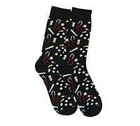 2 Pairs Of Fun Element Socks, Creative Design Socks, Trendy Pattern Socking, Daily Casual Socking.