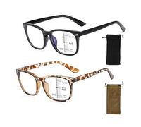 2 Pairs of Glasses and 2 Glasses Bags, Anti-Blue Light Glasses, Fashionable and Simple Glasses, Reading Glasses, Lightweight Glasses Storage Bag