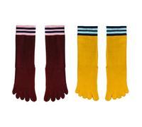 2 Pairs Of High Toe Socks, Women'S Toe Socks, Women'S Sports Socks, Soft Cotton Socks, Elastic Socks