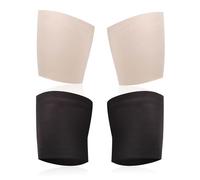 2 Pairs of Non-Slip Leg Cuffs, Elastic Thigh Cuffs, Anti-Friction Leg Cuffs, Silicone Strip Anti-Slip Leg Straps, Invisible, Traceless Thigh Bandages