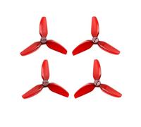 2 Pairs Of PC Propellers T3X3X3 Propeller 3 Blades 3 Inches 3030 Three-blade Propeller Anti-fall Forward And Reverse Propeller Drone(Red)