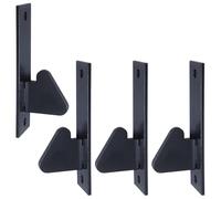 2 Pairs of Steel Spare Bolt On Gate Catch Latch Keep Door Strike Plate Catch Ring Hole Spacing 62x76x21mm Compatible with Suffolk Latch Keep Set