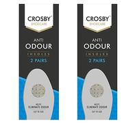 2 Pairs Padded Insoles | Anti-Odour Shoe Inserts for Men and Women | Unisex Heel Shoe Foot Support and Comfort | Anti-Fatigue Orthotic Insoles