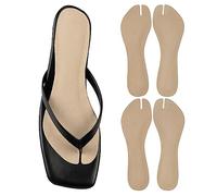 (2 Pairs) Pigskin Flip Flop Insoles Arch Support Non-Slip Cuttable Toe Cushion for Women Men for Sweat Feet Self Adhesive Flip Flop Toe Padding