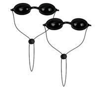 2 Pairs Protective Goggles for Red Light, Safety Tanning Goggle, Laser Light Protection Safety Goggles, for Sunbathing, Sunbathing, LED Light Therapy, Beauty Clinics, Home Beauty