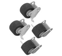 2 Pairs Recorder Pinch Roller Repair Wheel with Iron Rubber Black | Cassette Machine Repair Pinch Roller, Tape Guide Pulley Bearing Wheel, for Audio Radio Player