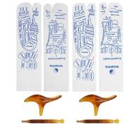2 Pairs Reflexology Socks with Tools, Acupoint Massage Socks, Acupressure Tool, Foot Therapy Set for Men and Women