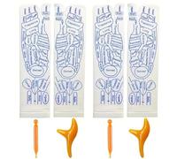 2 Pairs Reflexology Socks with Tools, Elastic Foot Massage Socks for Women and Men, Foot Pain Relief Supplies for Parents, Grandparents, and Elders Trigger Points Massage Tool