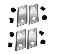 2 Pairs Replacement Blade Blades for Einhell BG-KS 2040 McCulloch/QJ1200SP/McCulloch MCS2001, Replacement Blade Compatible with Knife Shredder, 8 Pieces Screws