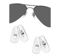2 Pairs Replacement Nosepieces Nose Pads for Ray-Ban RB3604 RB4264 RB3534 RB3549 RB3584 RB3614 RB3523 RB3526 RB3538 RB3558 RB3660 RB3530 RB4071 RB6336 RB7140 RB8415 Sunglass-Clear