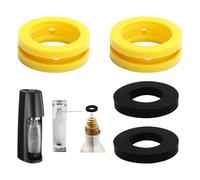 2 Pairs Replacement Sealing Rings for SodaStream, O-Rings for CO2 Cylinder Adapter, Suitable for Crystal, Duo, Gaia, Art, Terra Water Carbonator, High-Quality Replacement Seals, Easy Installation