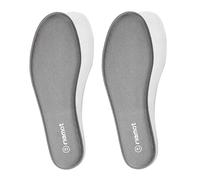 [2 Pairs] Riemot Memory Foam Insoles for Men - Cushioned Shoe Inserts for Work Boots, Running Shoes - Shock Absorbing, Foot Pain Relief, Comfort Breathable Inner Soles - Grey 9 UK/43 EU