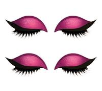 2 Pairs Self-Adhesive Lazy Eyeshadow Patch, Time-Saving Party Makeup Stickers, Quick Makeup 3-in-1 Eye Sticker(2Pairs Pink)