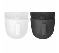 2 Pairs Set-in Shoulder Pads Thickness 1.5cm Breathable Sponge Pads Shoulder Enhancer Sewing Supplies for Women Men Sloping High Low Shoulders Blazer Suit T-Shirt (Black+White, 2 Pairs