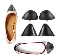 2 Pairs Shoe Fillers, Toe Filler Inserts Toe Cushion Fillers to Make Shoes Fit Reusable Shoe Inserts for Too Big Shoes High Heels Dress Shoes Casual Shoes Flats (Round & Pointed)