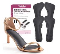 2 Pairs Shoe Insoles for High Heels Women - Welnove 3/4 High Heel Cushions Prevent Foot Slid Forward - Soft Invisible Inserts, Absorb Shock, Relief Foot Pain & Fatigue, Party Travel & Daily Use (S)