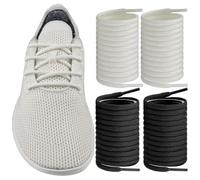 2 Pairs Shoe laces for Allbirds, Shoelaces Replacement for All Birds Men Women Tree Runners Sneakers(Color:Black&White,Size:45Inch)