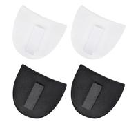 2 Pairs Shoulder Pads, 1.5cm Thick Shoulder Pads for Women Clothes, Shoulder Pads, Removable Shoulder Pads, Sponge Shoulder Pads, Soft and Breathable, for Women and Men (Black&White)