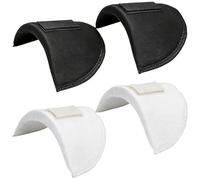 2 Pairs Shoulder Pads 1.5cm Thick Shoulder Pads Self-adhesive Sponge Pads for Women Clothes Anti-Slip Detachable Foam Shoulder Pad for Suit Clothing Coat Blazer Suit T-Shirt (Black+White)