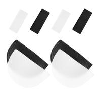2 Pairs Shoulder Pads for Men and Performers, 1 White Pair, 3D | Epaulettes Shoulder, Self Adhesive Sponge Foam with Tapered Edges, for Knitwear Jackets Summer Winter