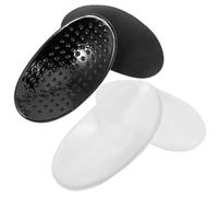 2 Pairs Silicone Shoulder Enhancer Pads for Women Clothing, Reusable and Shape-retaining Cushion Pads with Cloth and Sponge Material, for Shirts and Business Suits