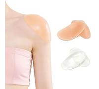 2 Pairs Silicone Shoulder Pads for Women Clothes - Reusable Anti-Slip Adhesive Enhancers | Instant Shoulder Lift & Posture Support for Dresses | Invisible Confidence Boost for Everyday Wear