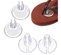 2 Pairs Silicone Thong Sandal Toe Protectors, Flip Flop Toe Post Protectors, Comfortable Cushion Pads for Sandals&Shoe, for Woman & Man, Soft Material, Invisible, for Foot Protection, Easy to Use