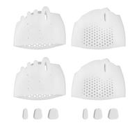 2 Pairs Silicone Toe Separators, Clear Gel Toe Spacers Spreaders Soft & Breathable Vane Toes Support Divider Straightener Corrector for Women Men Overlapping & Curled Toes