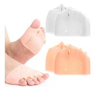 2 Pairs Silicone Toe Separators Metatarsal Pads, Overlapping Toes Corrector, Gel Toe Protectors for Women, Comfortable Foot Sleeves Straighteners Bunion Corrector Toes Support for Pain Relief