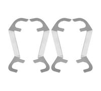 2 Pairs Silver Metal Speaker Terminal Box Connector for Four