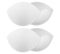 2 Pairs Small Size Women's Push Up Bra Pads Inserts Breast Enhancers,11.5 * 8.5cm, White Bra Cups Insert or Sew In, Large Cup Bust Lifter, Breast Enhancer Cups Fits A Cup
