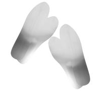 2 Pairs Steel Plate Safety Insoles for Work Boots, Stainless Silver | Nail Resistant Inserts, 44 Size Pair Set, Easy Removal, Sturdy Support for Construction Sites