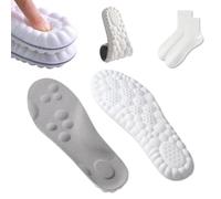 2 Pairs Steppers Massage Insoles, Cloud Steppers Insoles for Men Women, Breathable Memory Foam Insole with Arch Support
