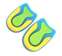 2 Pairs Stretchy Heel Cushion Insoles L Size, Three Colour Pair | Sebs, Fabric and Tpe Blend, Sweat-wicking Support, for Women Walkers, Daily Commuting Comfort Random Color