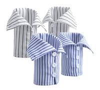 2 Pairs Stripe Detachable Wrist Cuffs False Sleeves Fake Sleeves Cuff False Sleeves Cuffs Ruffled Fake Hand Cuffs Detachable Sleeve Cuffs Sleeve Extensions