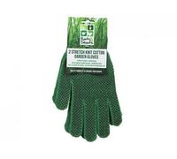 2 PAIRS SUPER COMFORT STRETCH GARDEN GLOVES WITH DOTS