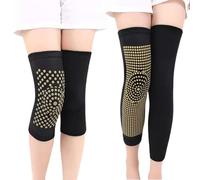 2 pairs SwellGuard Self-Heating Lymphatic Sleeves,Mugwort Acupressure Detoxing Shaping Knee Pads for Women Men (F,XL)