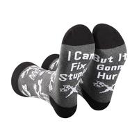 2 Pairs Tattoo Artist Sock Tattoo Lover Gift Tattooist Gift Tattoo Stylist Gift I Can Fix Stupid But It's Gonna Hurt Sock (UK, Alpha, One Size, Regular, Regular, I Can Fix Stupid 2S)