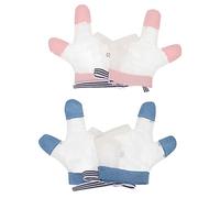 2 Pairs Thumb Stop Gloves of Breathable Finger Protective Gloves for Safe Skin Friendly Material for Finger Prevention Random Color