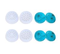 2 Pairs Tobacco Herb Grinder - Silicone Resin Mould Spice Mills Grinder Mold Crusher - Epoxy Casting Mould for Herbal DIY Crafts