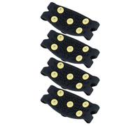 2 Pairs Tpe Ice Gripper Shoe Covers Five-tooth Yellow Buckle