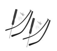 2 Pairs Tr90 Eyeglass Temple Arms Replacement Kit Black