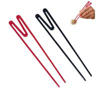 2 Pairs Training Chopsticks Reusable,Cooking Chopsticks for Beginners,23cm Length M Shape Plastic Chop Sticks for Adults Noodles Sushi and Daily Asian Meals,Easy Hold Dining Utensils